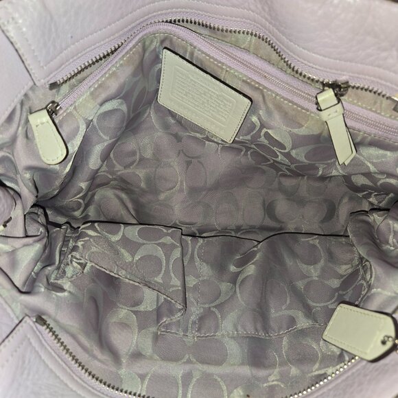 Authentic coath lavender leather tote bag - Picture 7 of 7